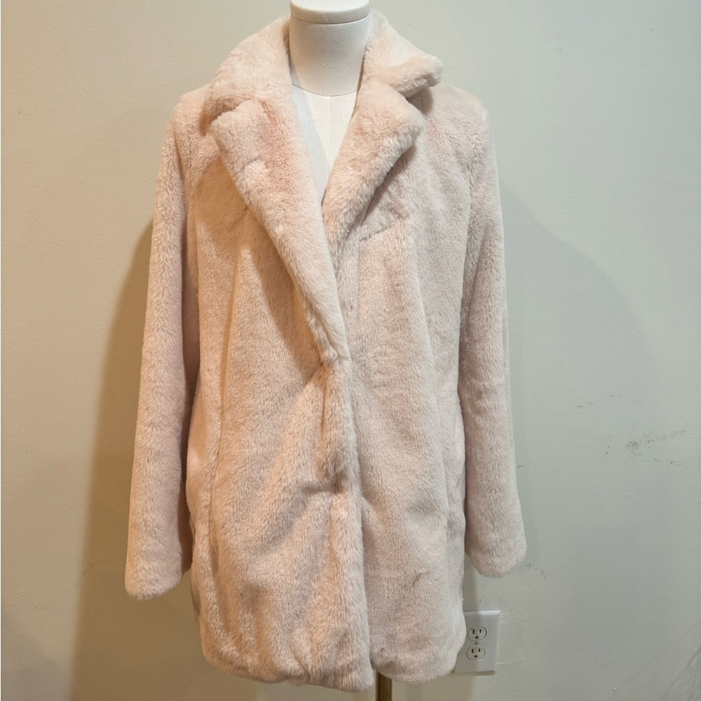 Forever 21 Soft Pink Blush Teddy Jacket